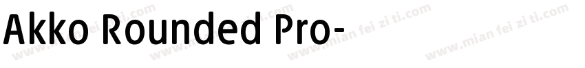 Akko Rounded Pro字体转换